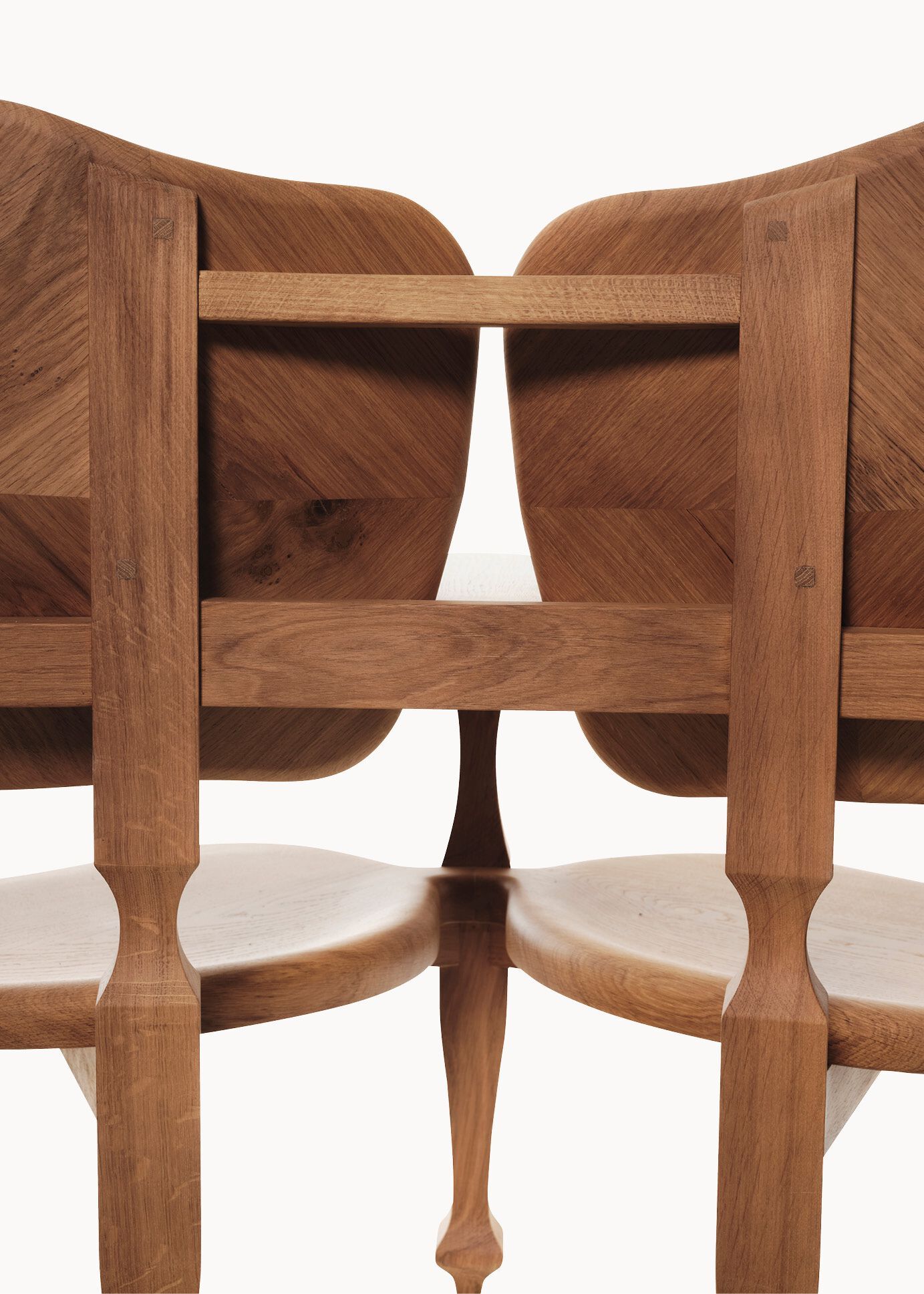 Скамья из массива дерева со спинкой BD Barcelona Гауди ARCH-00078953 - Вид №4