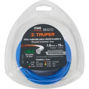 Леска для триммера Truper 17605 ø1.6 мм 15 м круглая 86870717 STLM-2100354