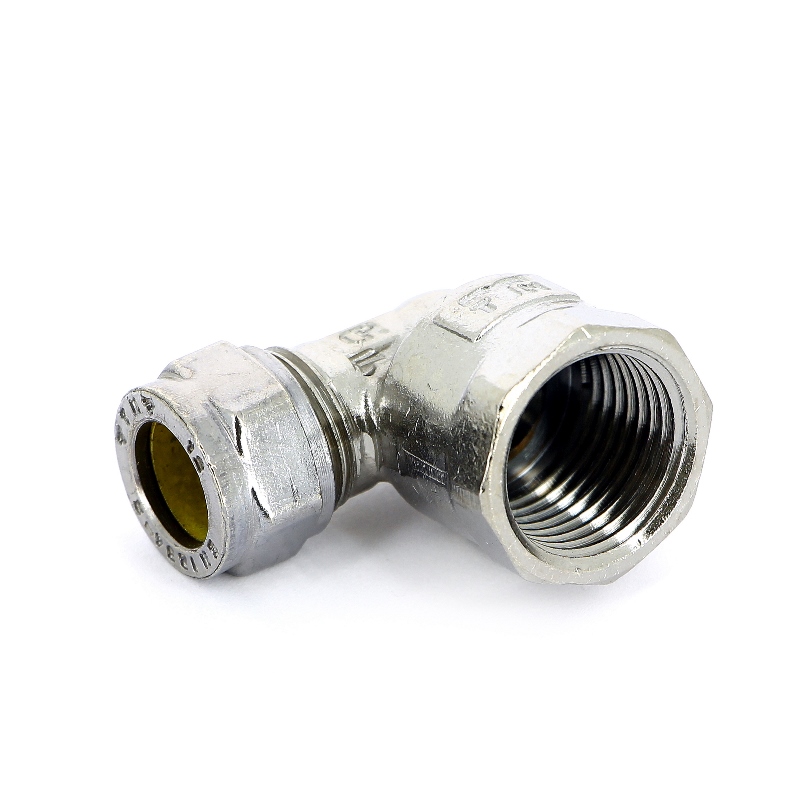 Угол обжим-В хромированный TIEMME 15х1/2" 1130055