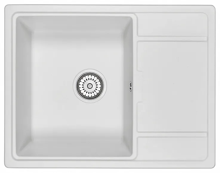 6503, АРКТИК (БЕЛЫЙ), кухонная мойка, кварц GRANULA 6503-ST188 - Вид №1