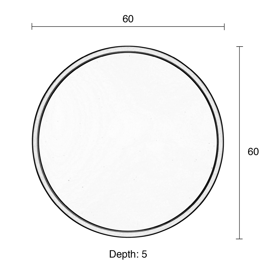 Зеркало Bandit золотое Zuiver 8100015 - Вид №3