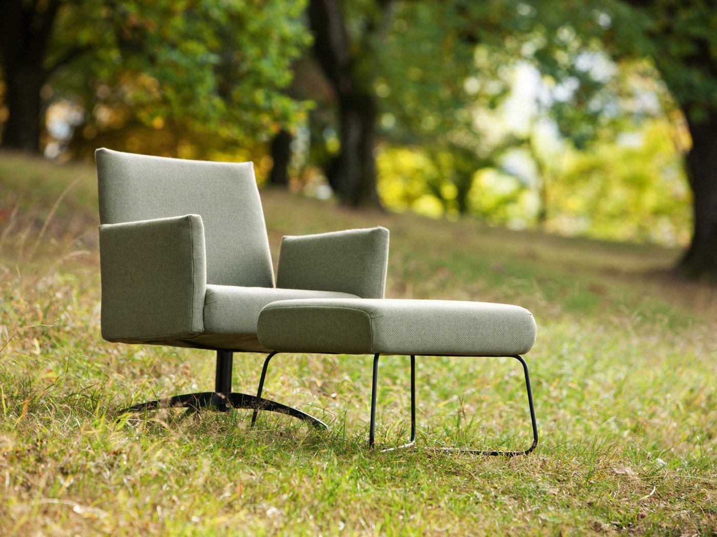 Тканевая квадратная Садовая подставка для ног FISCHER MÖBEL Kalos ARCH-00054992 - Вид №2