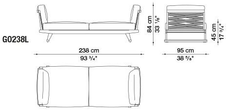B&B Italia Outdoor Диван с шезлонгом Gio sun-id-1442753 - Вид №27