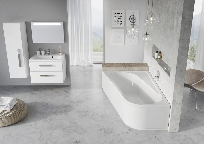 Ванна CHROME 160х105 L белая Ravak CA51000000 - Вид №2