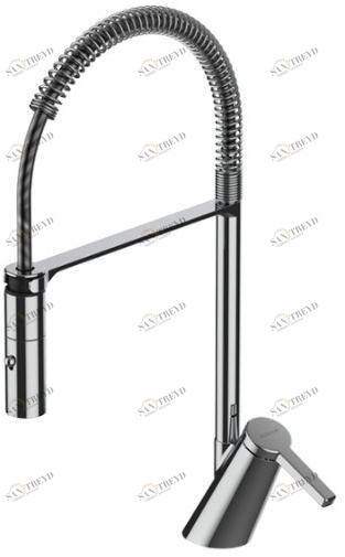 GUGLIELMI Кухонный смеситель, однорычажный, с вытяжным душем Qr semi-pro Fgqr79993