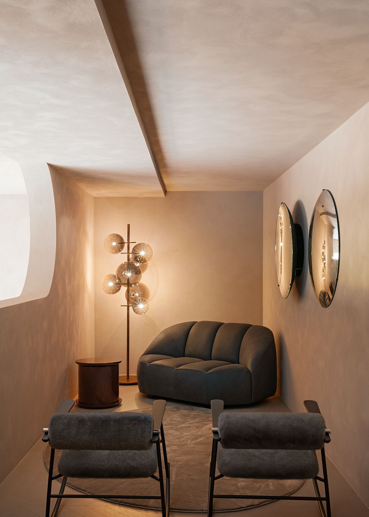 Кресло-качалка с кожаной обивкой Gallotti&Radice LOULOU ROCK ARCH-00053893 - Вид №2