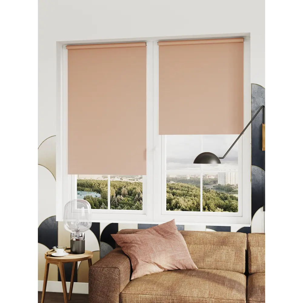 Штора рулонная Сансет 110x250 см пудра DOMLEGRAND STLM-2089591 - Вид №3