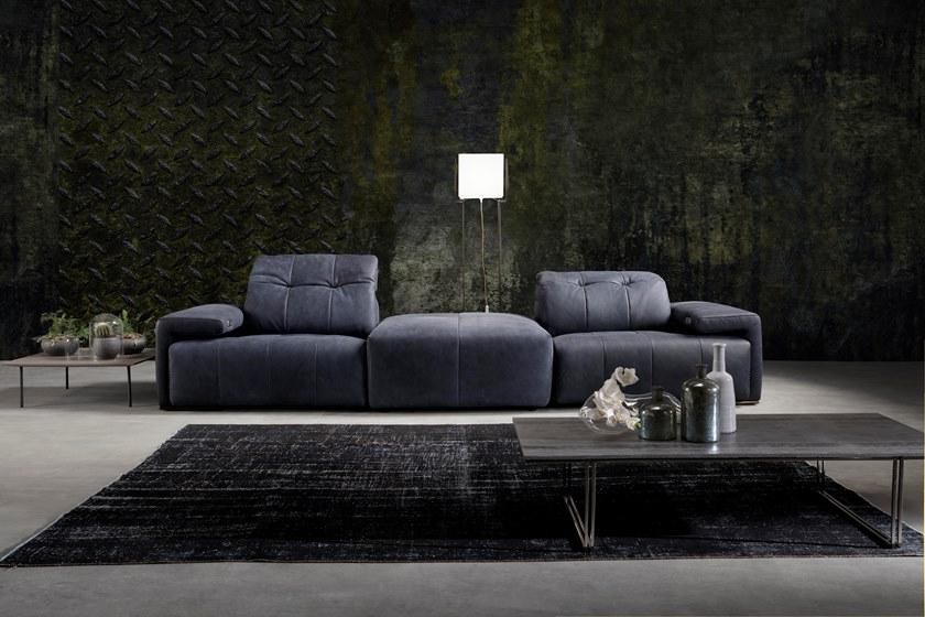 Rossini Sofas Секционный раскладывающийся кожаный диван sun-id-1358523 - Вид №5