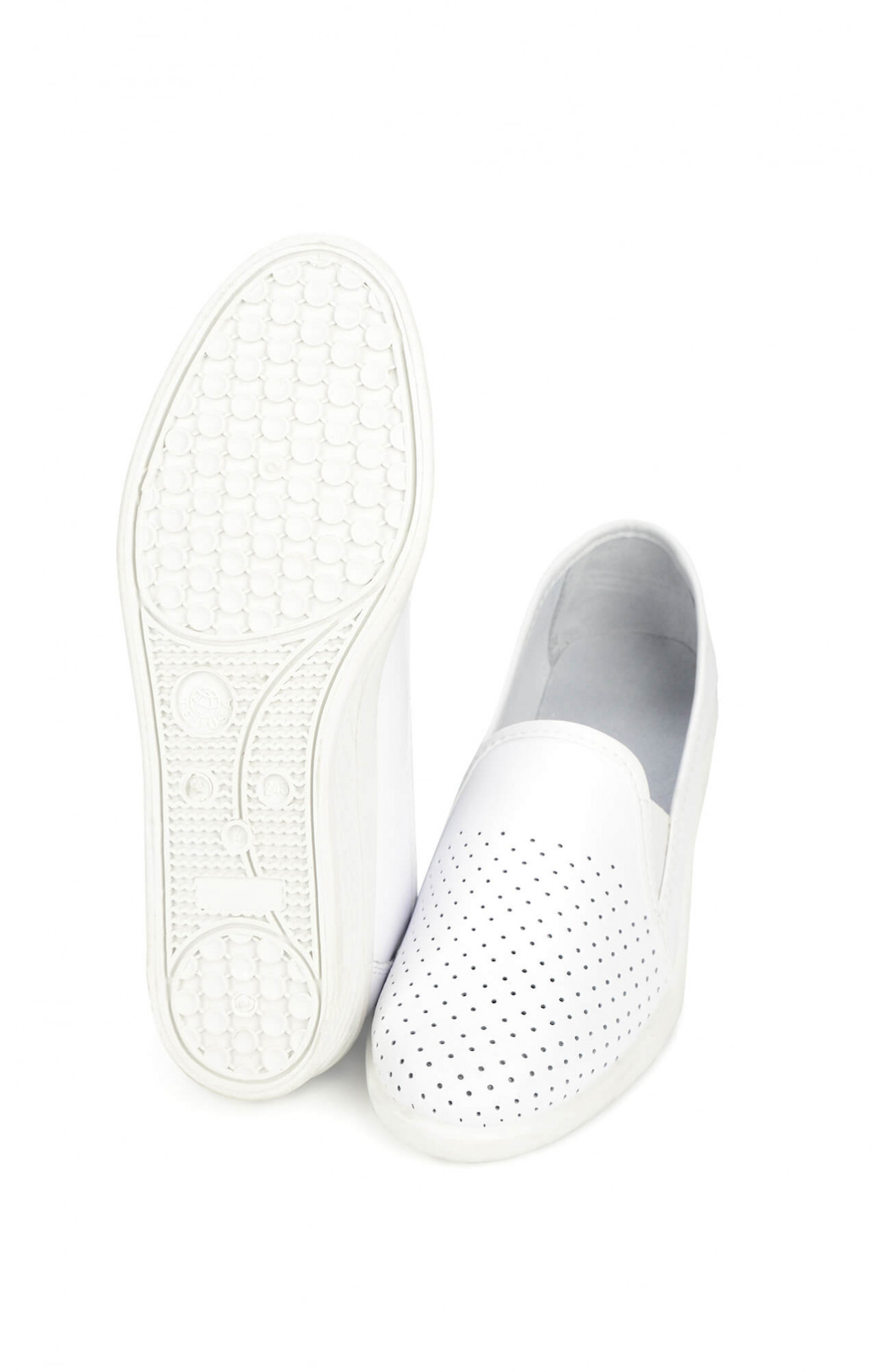 68162 Туфли женские с закрытым задником белые  Сабо и сланцы размер 35 Спецодежда 