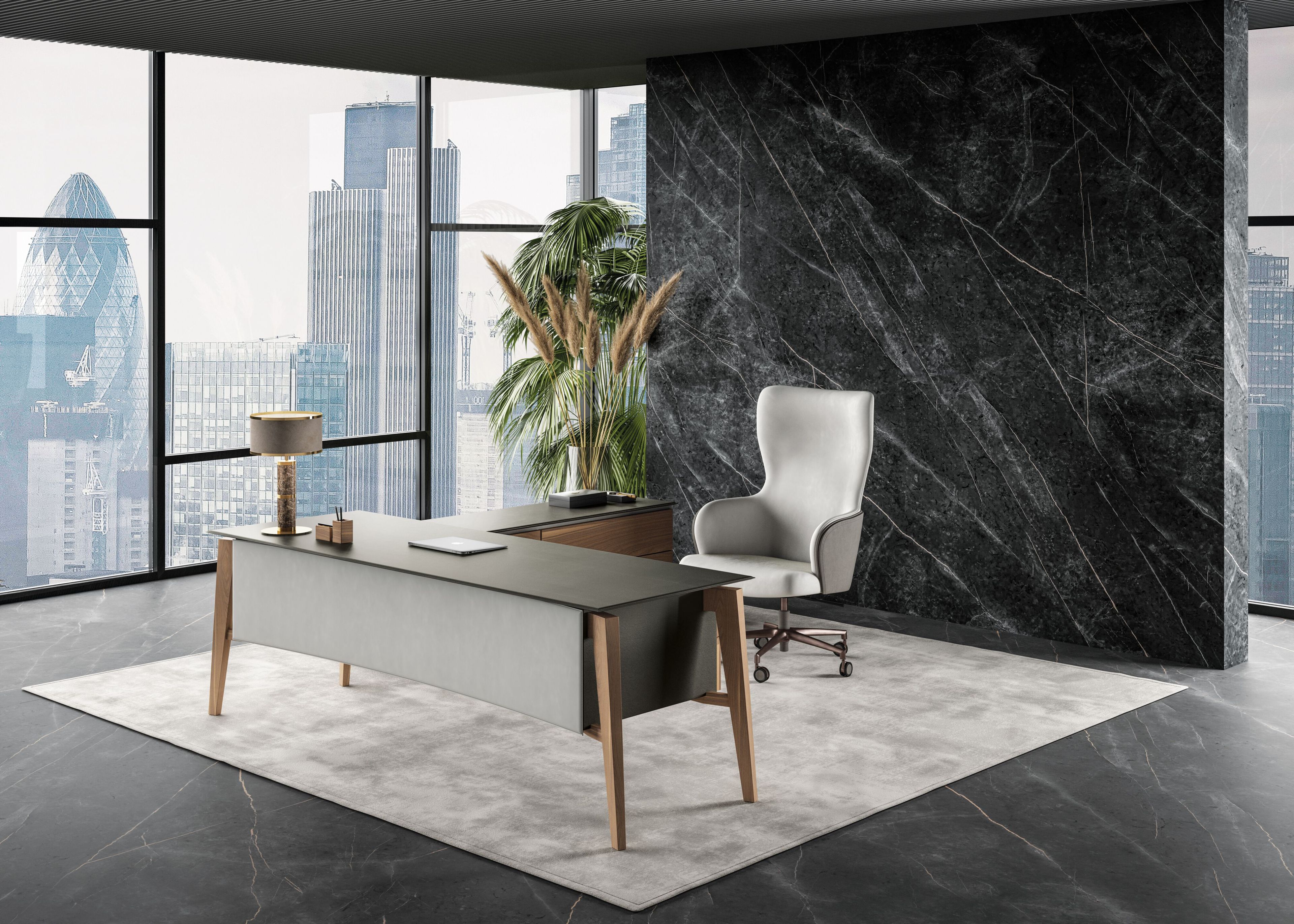 Деревянный комод с кожаной обивкой Casa Covre Naviglio ARCH-00061676 - Вид №4