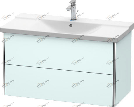 XS418200909 XSquare Тумбочка подвесная Светло-голубой матовый декор Duravit