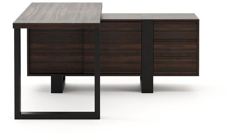 Laskasas Угловой стол из дерева с ящиками sun-id-1451617 - Вид №1