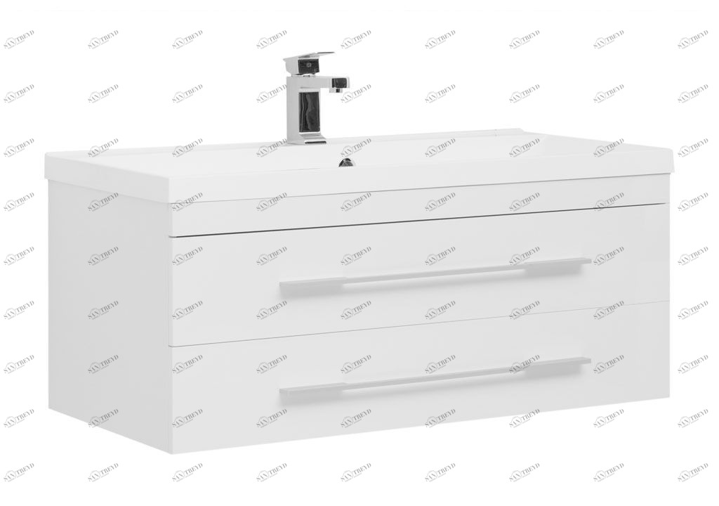 Тумба с раковиной Aquanet Нота NEW 100 белый 0017149600204096