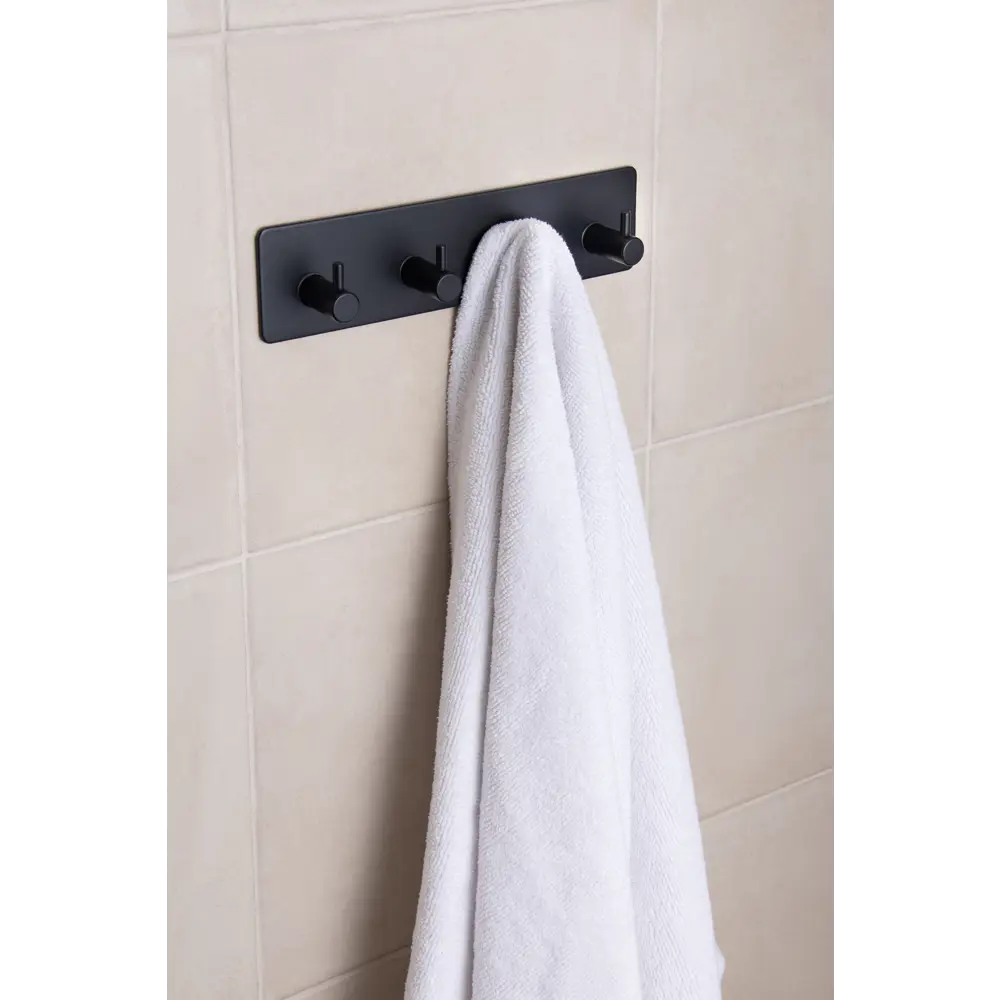 Крючок самоклеящийся квадрат четверной черный Santreyd STLM-2029504 - Вид №9