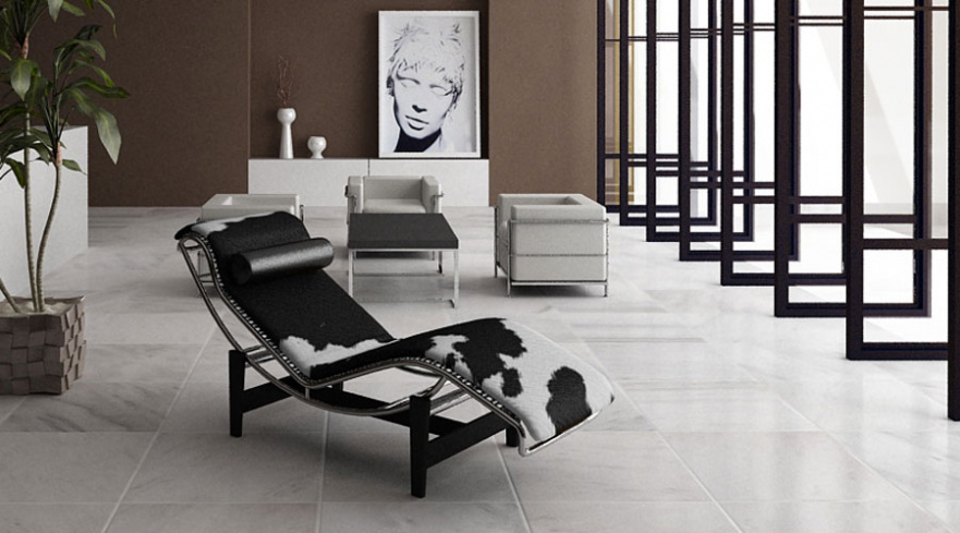 Кресло Le Corbusier черно-белое SOHO DESIGN ДИЗАЙНЕРСКИЕ, LE CORBUSIER 131546 Черный;белый  - Вид №3