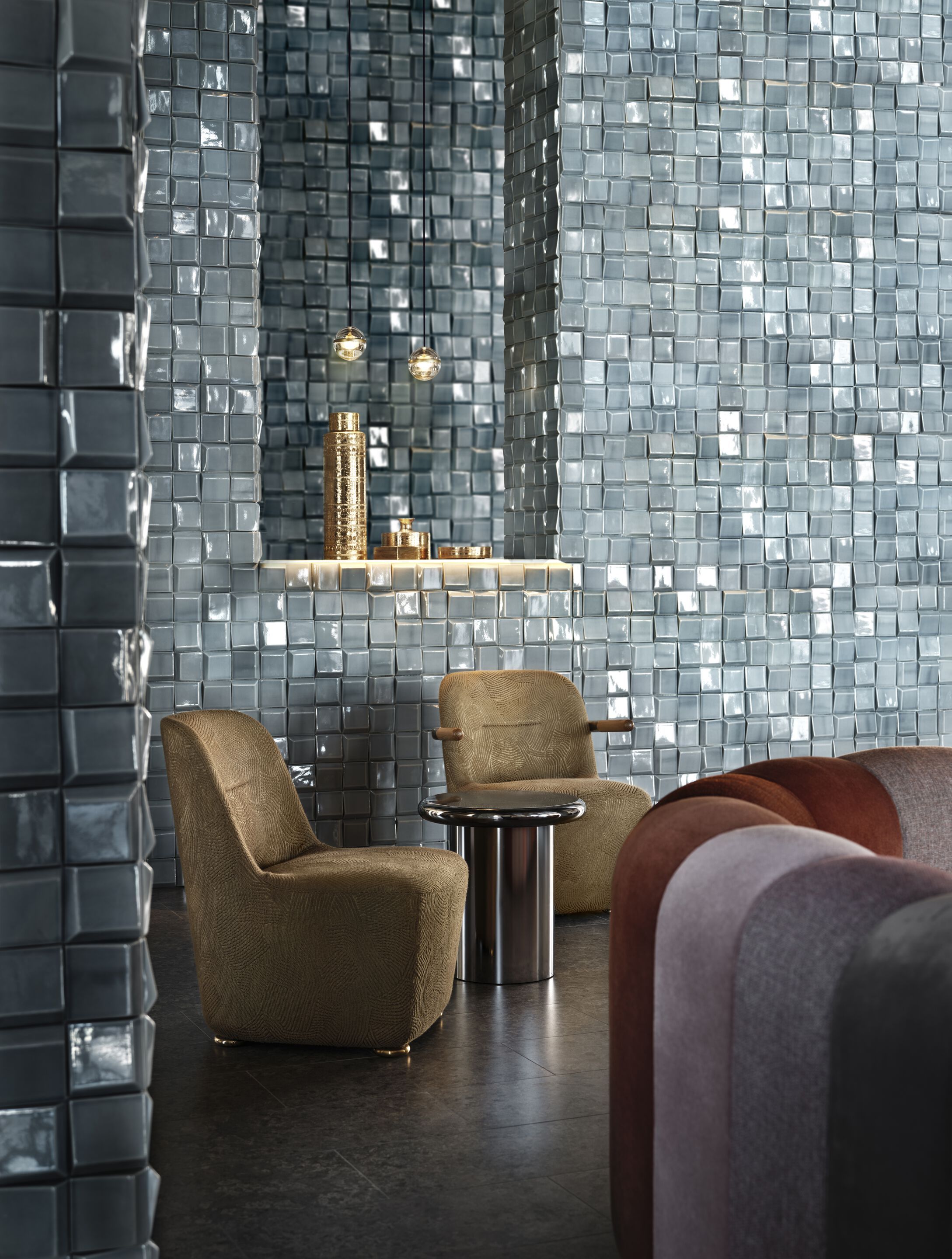 Круглый журнальный столик из зеркального стекла Bla Station BLANK ARCH-00053213 - Вид №10