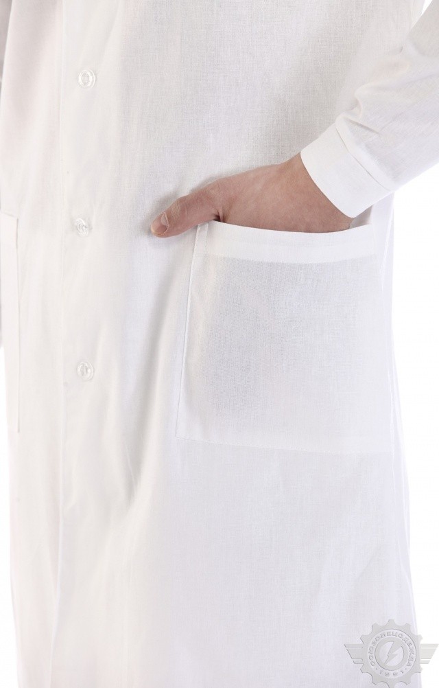 61723 Халат мужской белый  Медицинская одежда  размер 48-50/182-188 Спецодежда  - Вид №5