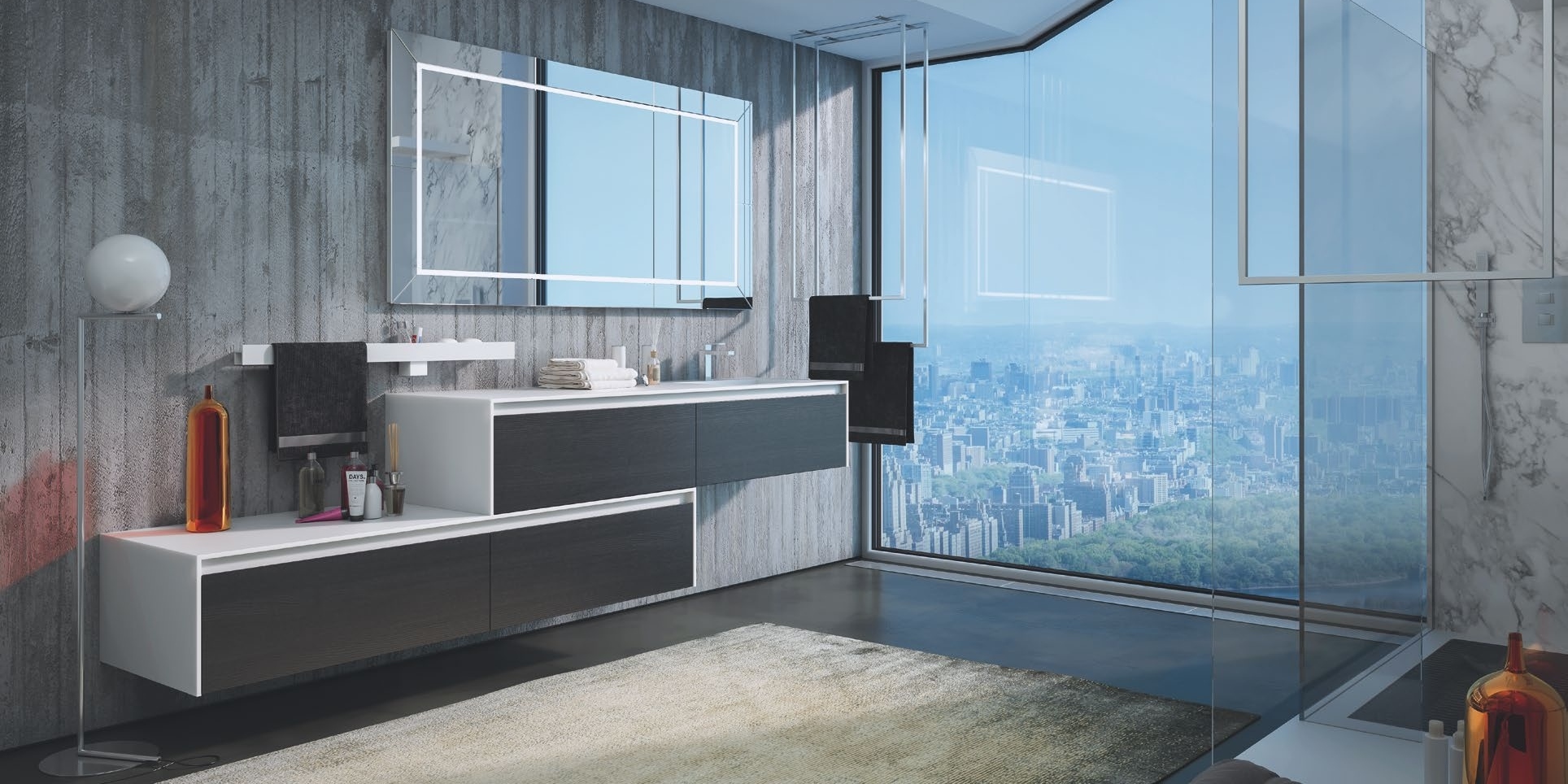 Moma Design Зеркало настенное с подсветкой 1800х700 Mirr Glass Led MIRR LED MIRRGLASSLED18070 - Вид №1