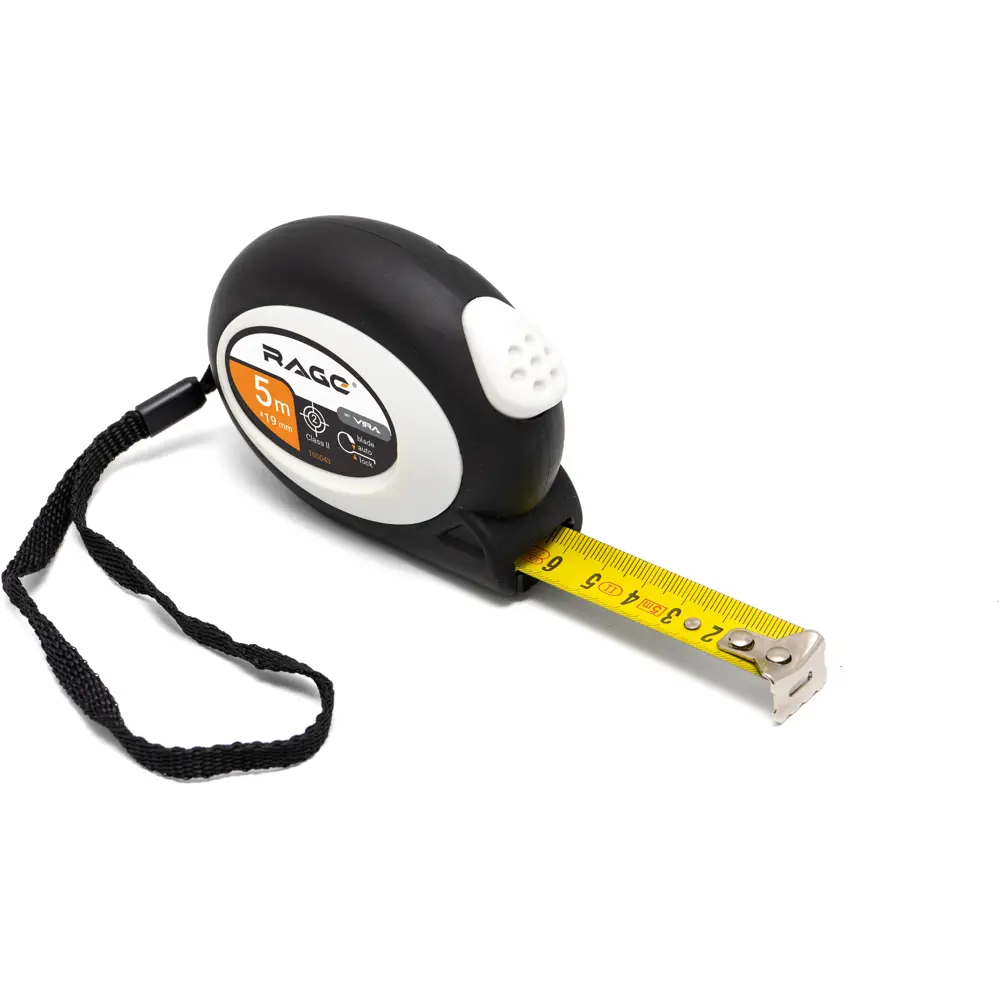 Рулетка RAGE с автостопом 5м - точный измерительный инструмент 85105034 STLM-1566425