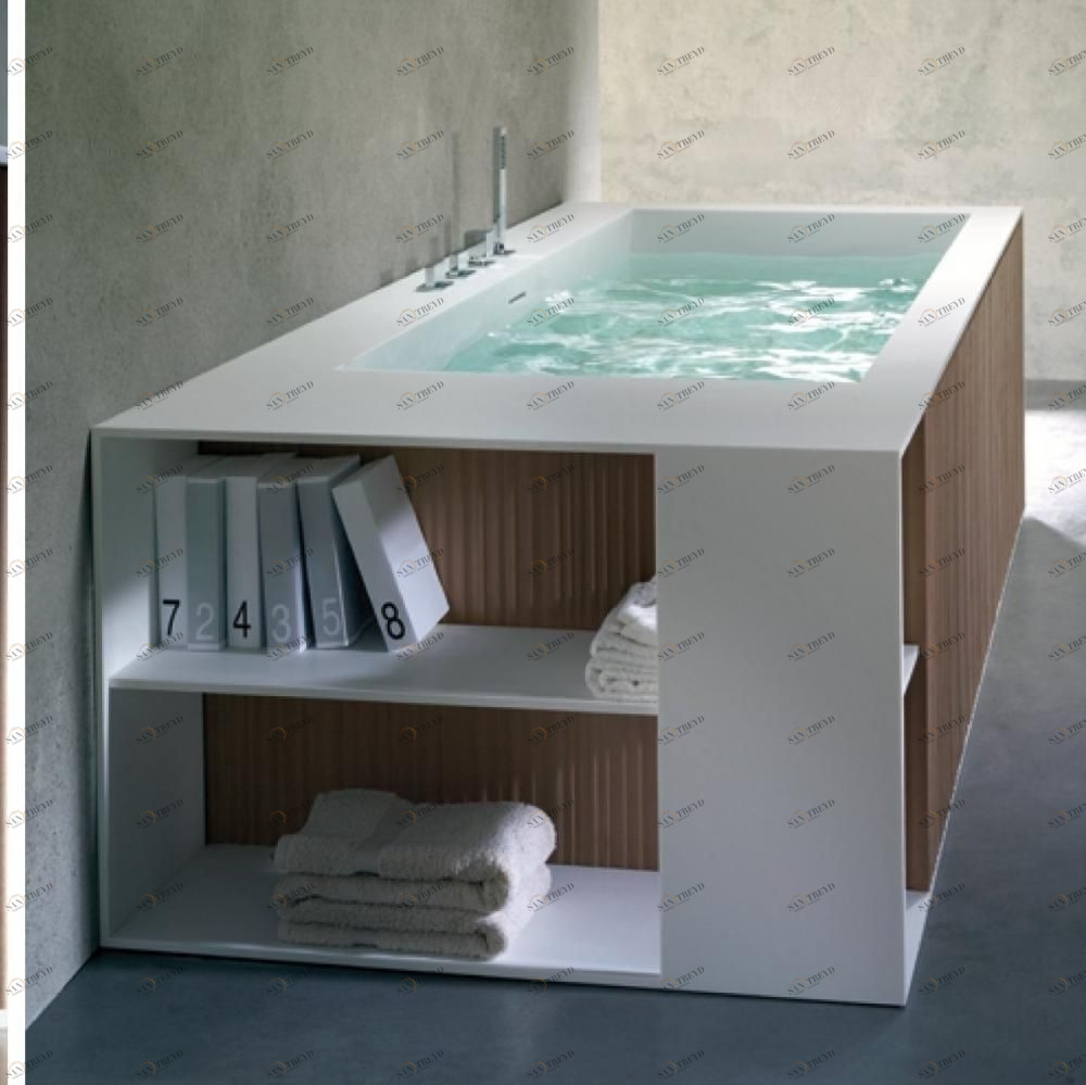 Ванна напольная с панелями Veer 210 см Karolitalia VEERRULE210X90