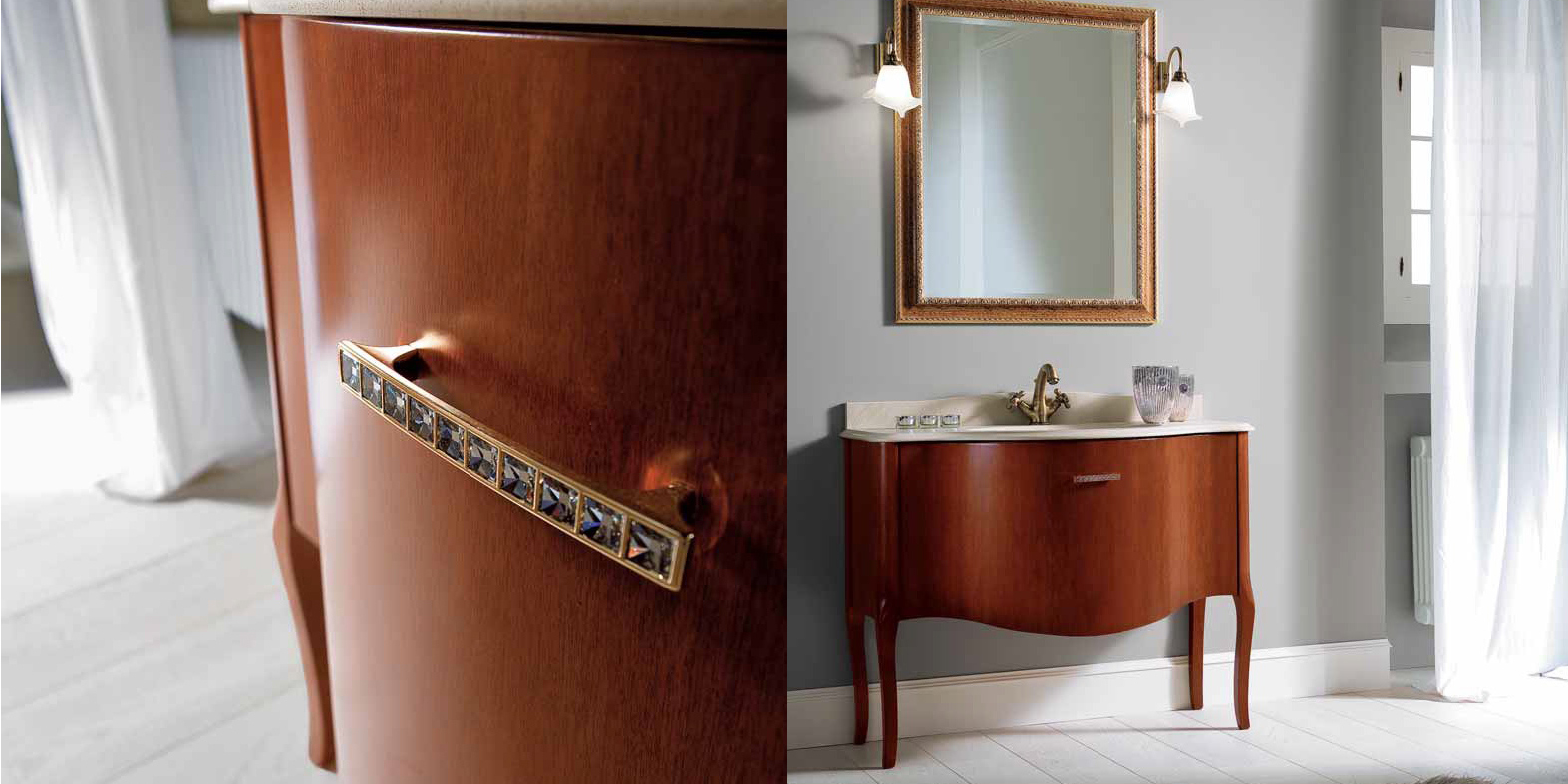 Комплект мебели для ванной комнаты 001 BMT Queen 5456 - Вид №1