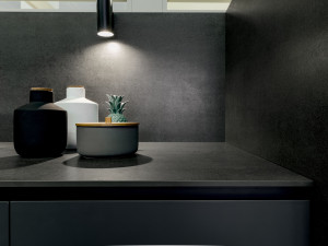 Porcelain stoneware kitchen worktop