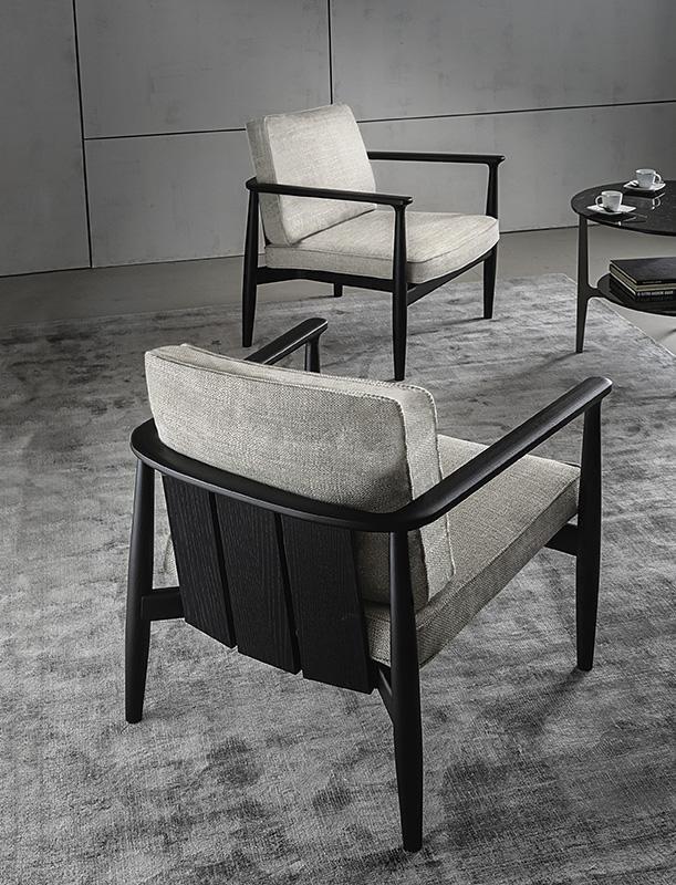 Casamilano Кресло из ткани со съемным чехлом с подлокотниками Arne sun-id-1438605 - Вид №3