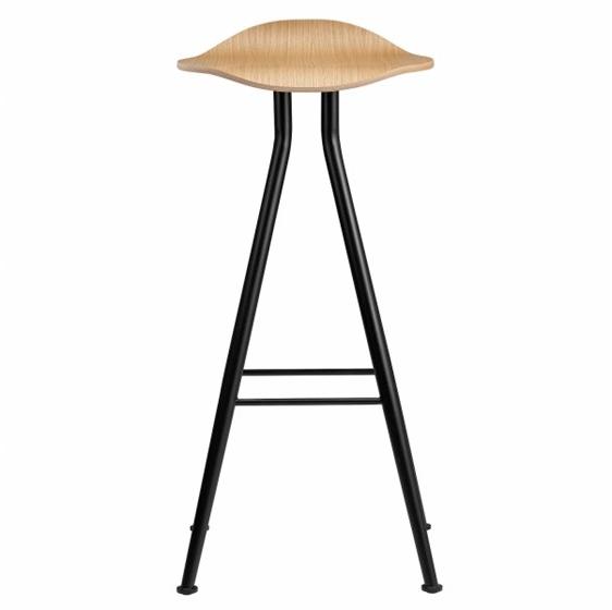 NORR11 Высокий табурет с железным основанием и дубовым сиденьем sun-id-1497951 - Вид №4