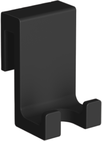 74183-00-02 Крючок для водосгона ACCESSORIES подвесной на ограждение цвет черный матовый LANGBERGER Accessories, BLACK EDITION