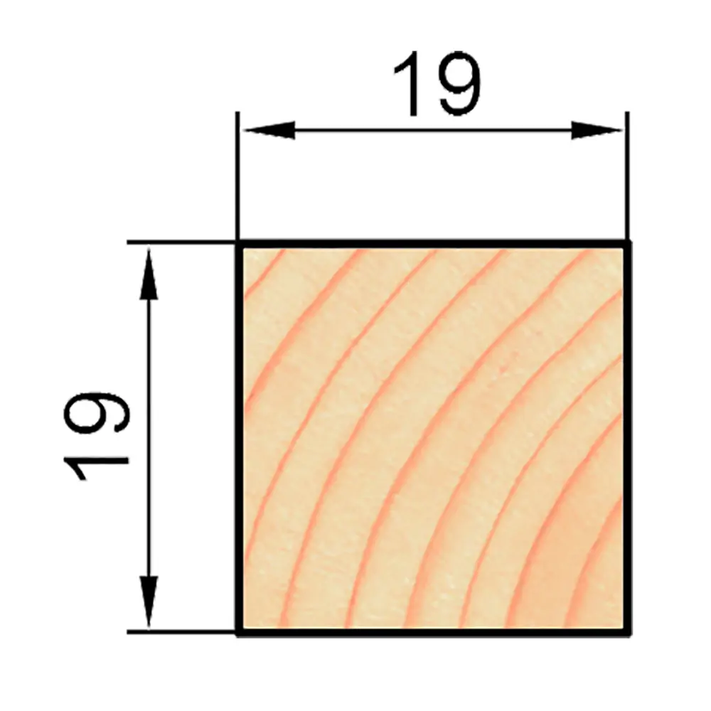 АРЕЛАН Брусок декоративный из сращенной сосны 19×19×1000 мм 84460749 STLM-0050279 - Вид №4