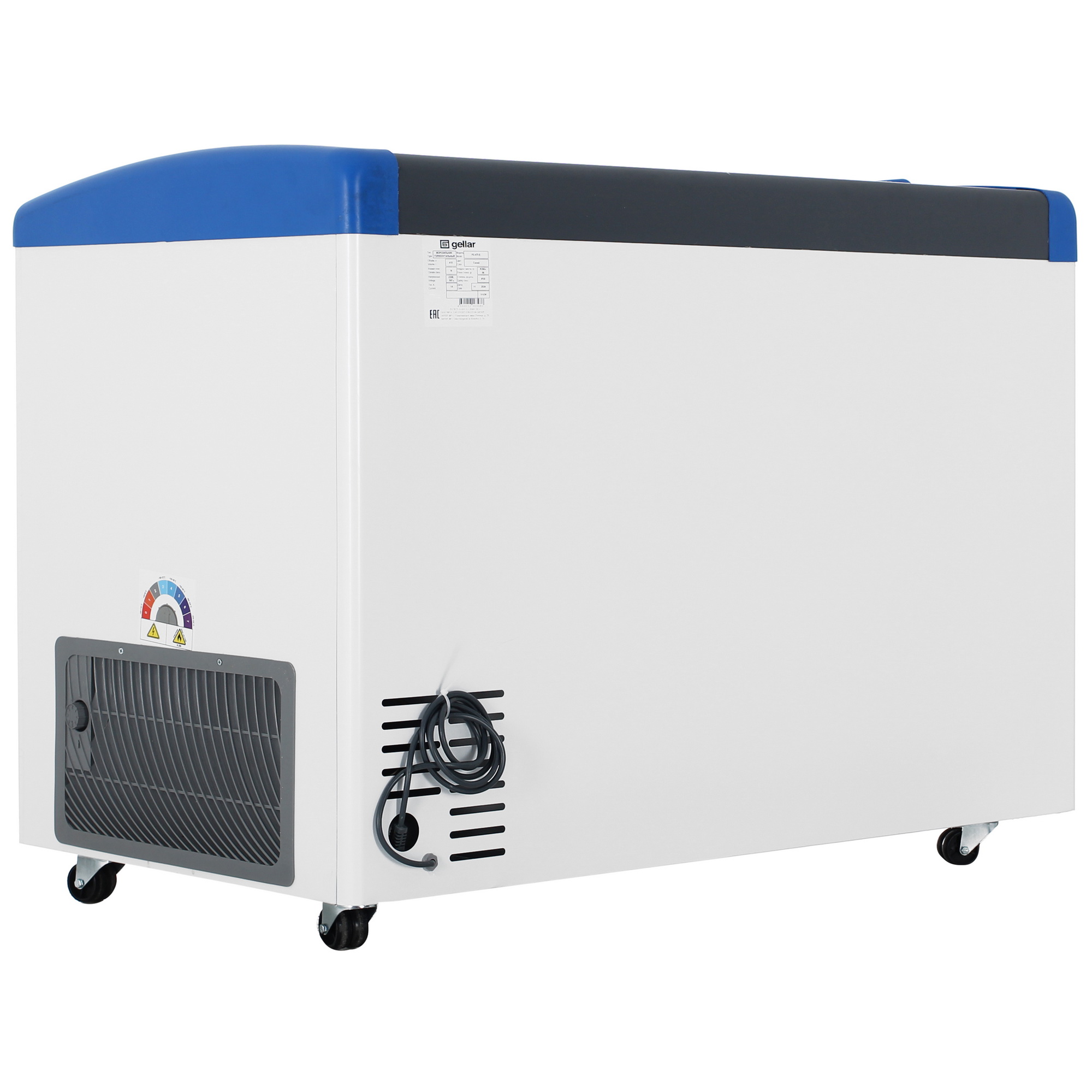 1229609 Морозильный ларь Frostor Gellar FG 475 E белый, синий STDN-0127113 - Вид №3