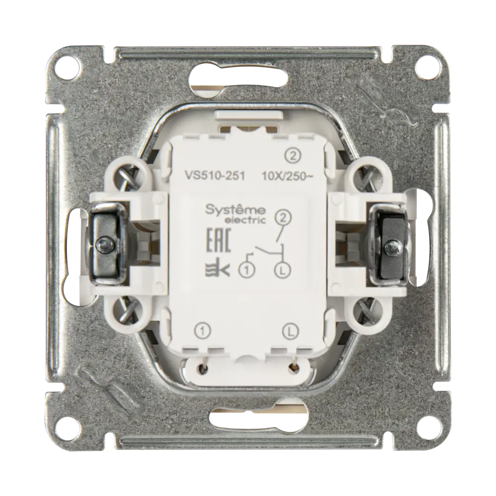 Выключатель SYSTEME ELECTRIC W59 двухклавишный с подсветкой для элегантного освещения 18799244 STLM-0012750 - Вид №3