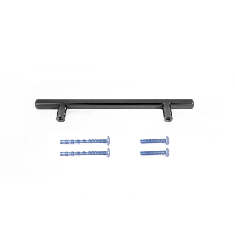 86899629 Ручка-рейлинг мебельная Prz металл D12 96 мм цвет черный никель STLM-1008097 PALLADIUM  - Вид №1