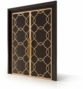 Carpanese Home Деревянная дверь с золотой отделкой Heritage 6803