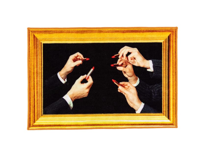 Полиэстер прямоугольный коврик для ванной Seletti Seletti wears Toiletpaper ARCH-00014640