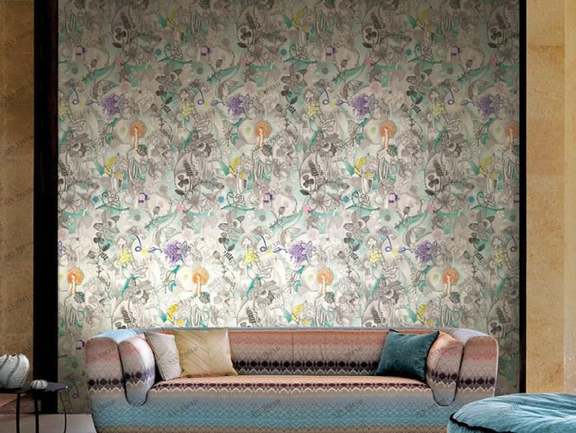 Jannelli&Volpi Флизелиновые обои с цветочными мотивами Missoni home wallcoverings 1 sun-id-1357999