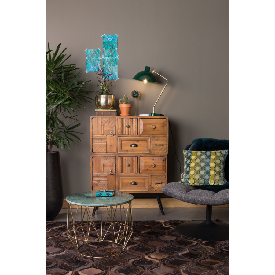 Лампа настольная Devi, зеленая Dutchbone 5200036 - Вид №1