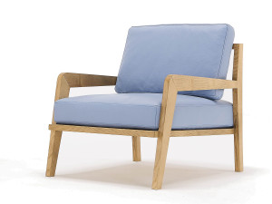 Кожаное кресло с подлокотниками