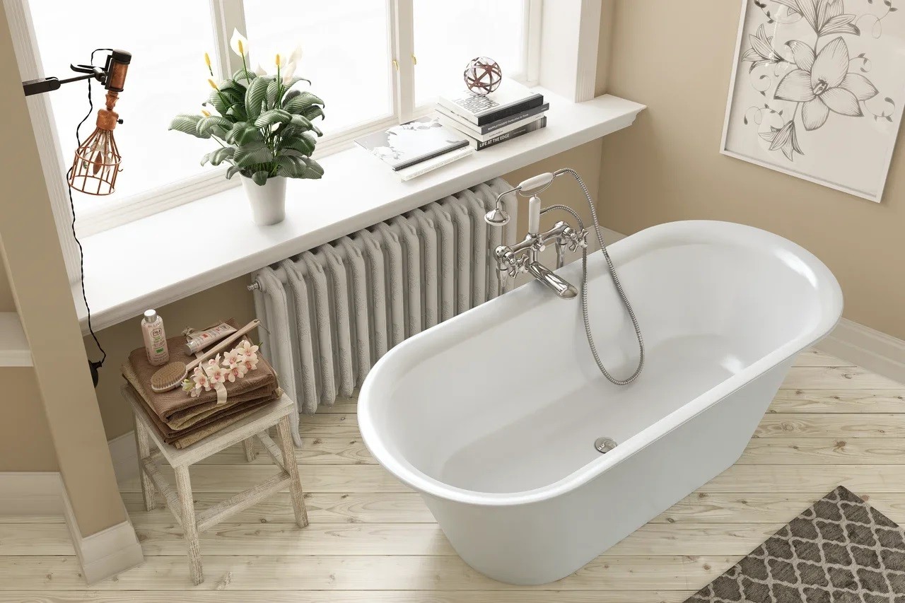 Ванна из искусственного камня Kerrock Antiq 00814 WHITE Словения Kolpa-San  - Вид №2