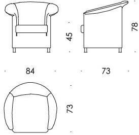 Wittmann Кожаное кресло Aura sun-id-1478098 - Вид №2