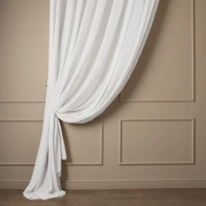 Тюль 1 п/м креп Linen 340 см 100 г/м² цвет белый