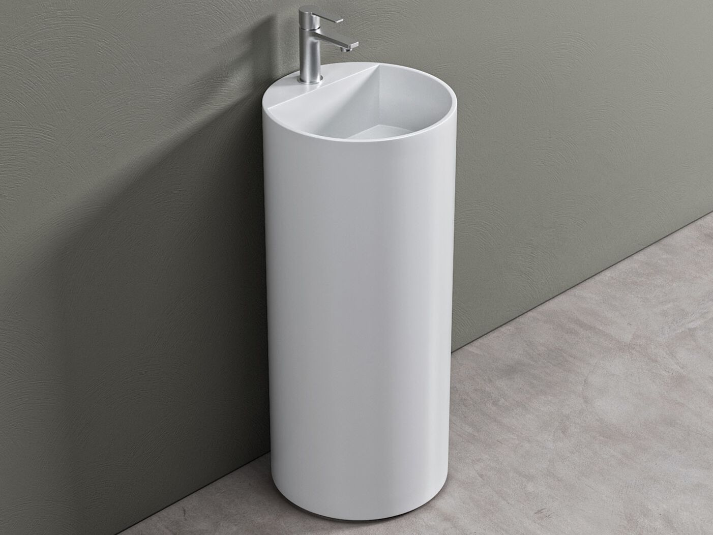 Круглая отдельно стоящая раковина Corian® Acquapazza Элементы Corian® ARCH-00050450 - Вид №1