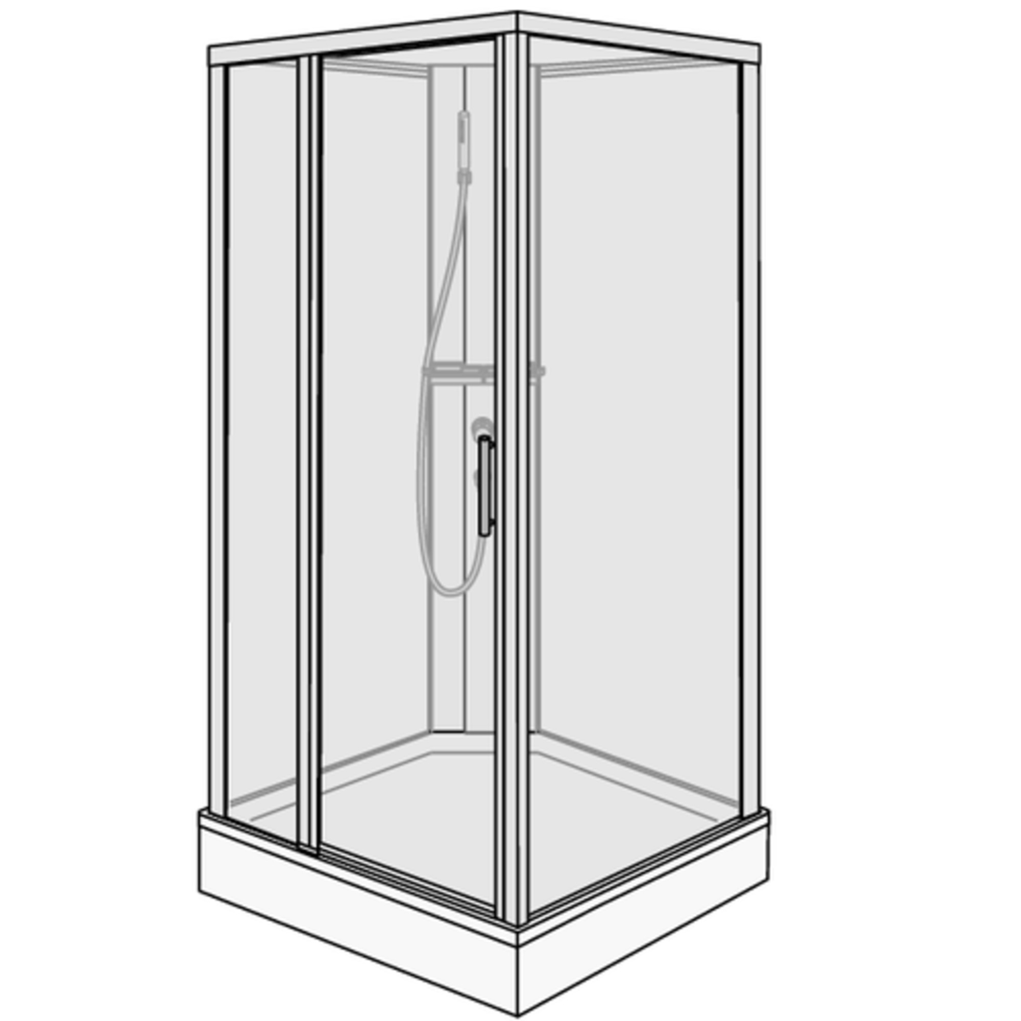 392.301011 DuschoSpot Collection душевая кабина Duscholux 45912 - Вид №2