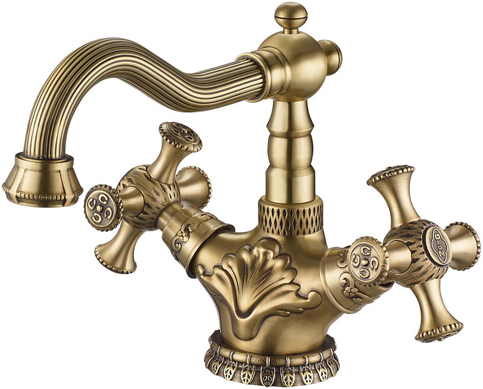 Смеситель ZorG Antic A 7009U-BR для раковины, бронза