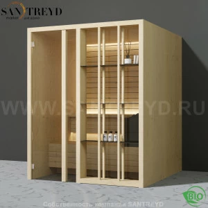 Effegibi YOKU.S60 BI.70100016 Био-сауна с левой дверью. Мощность: 6 кВт макс. Размеры: длина 174 см, ширина 170 см. Отделка: осина термообработанная