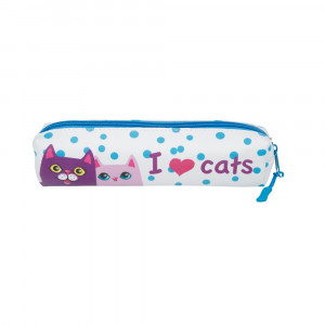 14-009/03 Пенал-тубус на молнии 20 x 4 x 4 см "Котомания" Bruno Visconti