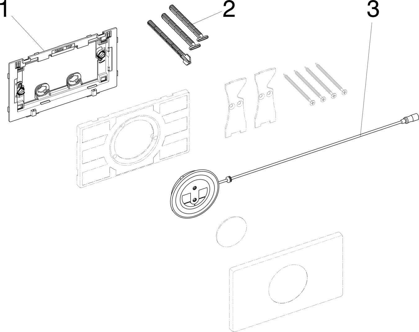 Системная техника  Панели смыва/принадлежности VIEGA 774 370 Модель 8635.1 Santreyd  - Вид №6