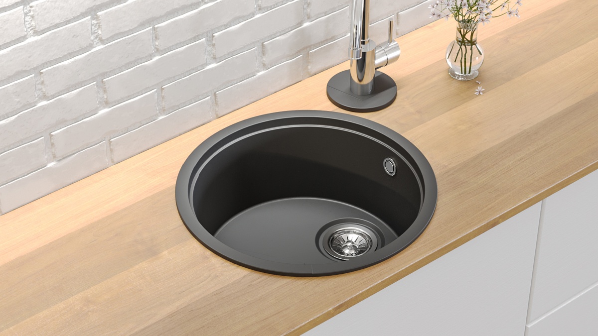 Подставка под смеситель Circle черная KIT KRAKEN  - Вид №4