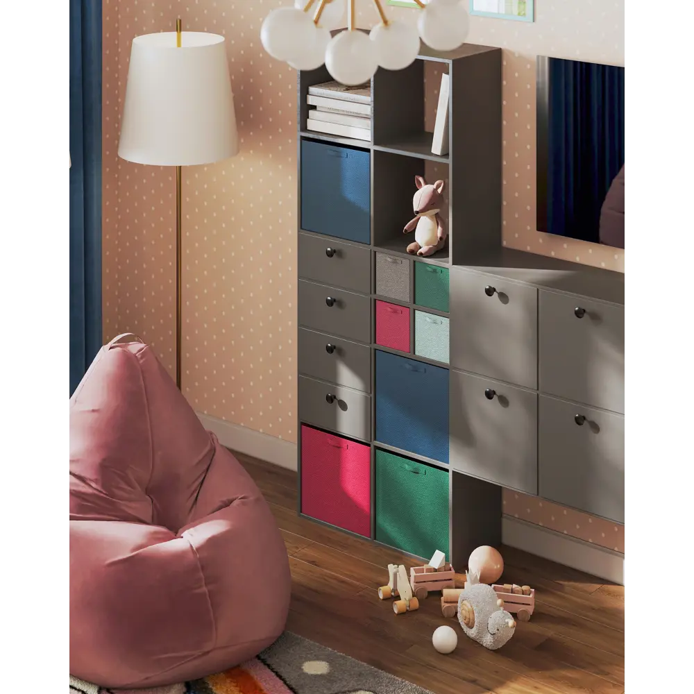 Полка для стеллажа KONSENSA Руан 32.7x31.5 см ЛДСП цвет белый STLM-2063101 - Вид №8