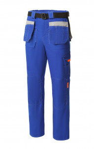 4957446 Брюки рабочие "Профессионал" василек со светло-серым  Летняя спецодежда  размер 52-54/182-188